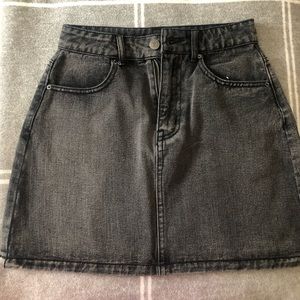 Cute black/grey mini skirt. Only used once!!